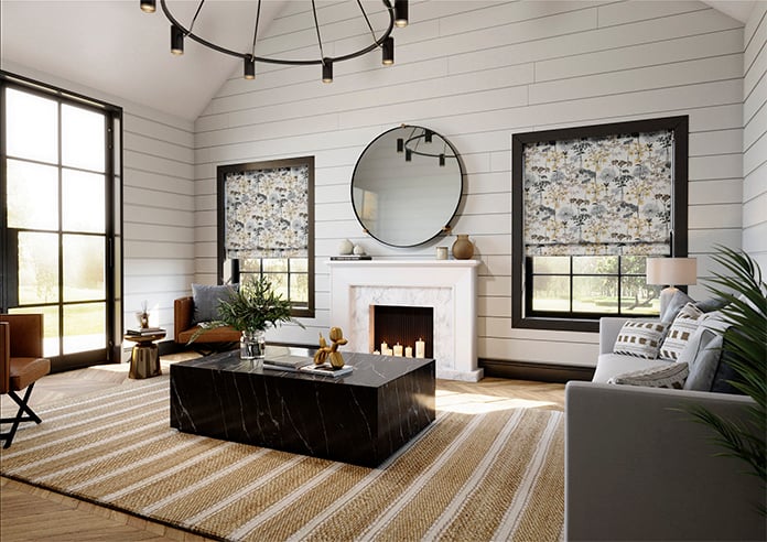 Hedgerow, Charcoal - Roman Blind - Image 7